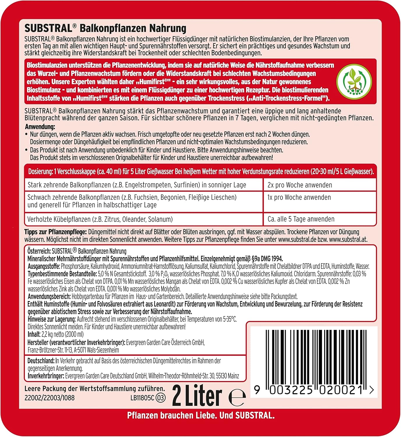 Substral Balkonpflanzen Nahrung - 2 L — Ansicht 2
