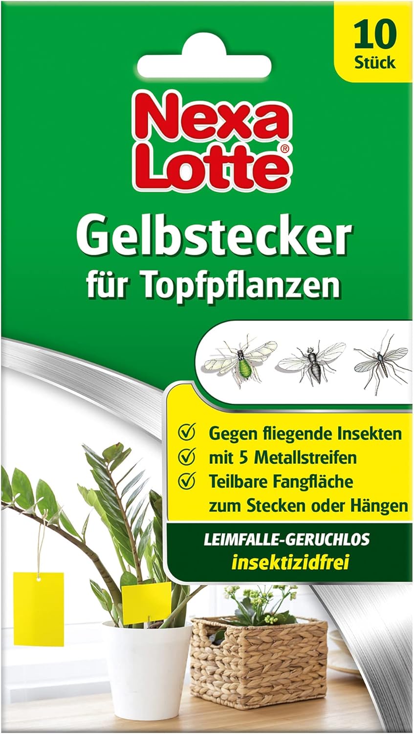Substral Careo Eco Schädlingsfrei Konzentrat 75 ml + Nexa Lotte Gelbstecker 10 Stück – Schädlinge an Zierpflanzen effektiv bekämpfen: gegen Trauermücken, Blattläuse, Weiße Fliege — Ansicht 2