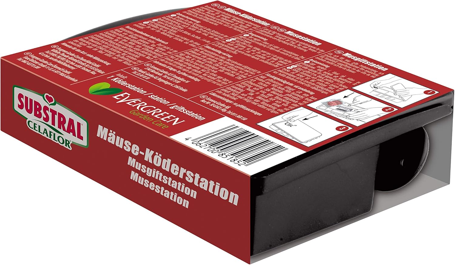 Substral Celaflor Abschließbare Mäuse-Köderstation, 1 Stück – Sichere Ausbringung und Schutz vor Mäusen (Packung mit 2) — Ansicht 3