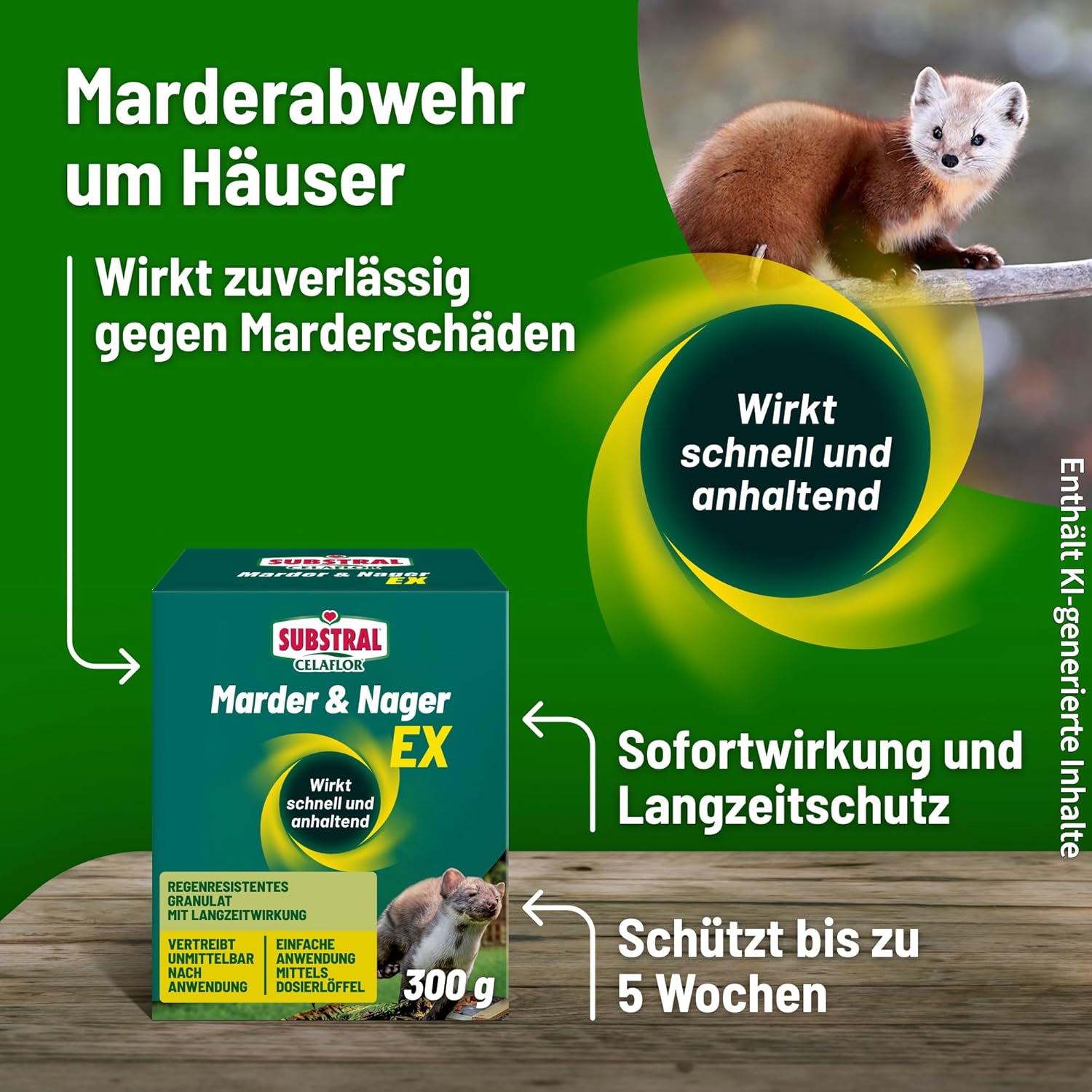Substral Celaflor Marder und Nager Ex 300g gegen Marder und Nagetiere — Ansicht 2