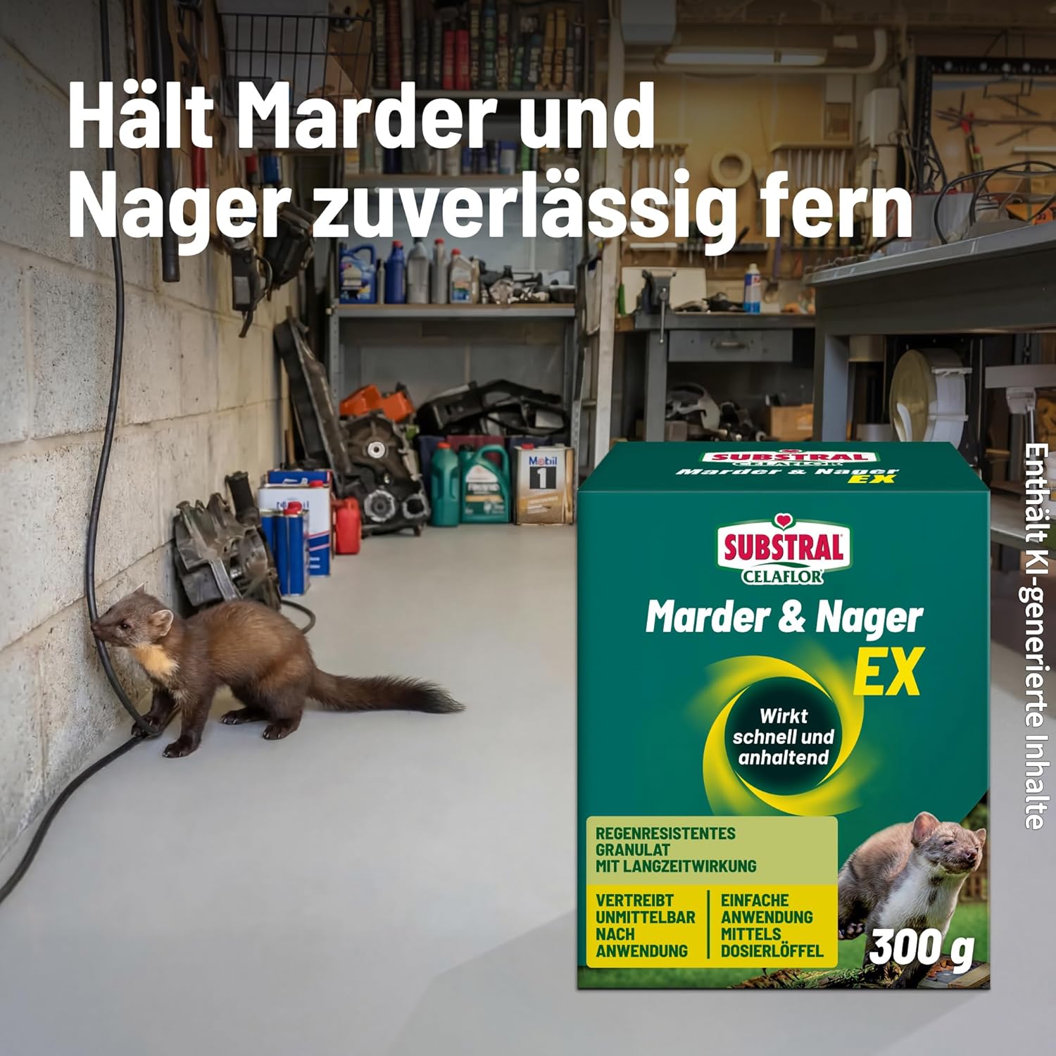 Substral Celaflor Marder und Nager Ex 300g gegen Marder und Nagetiere — Ansicht 4