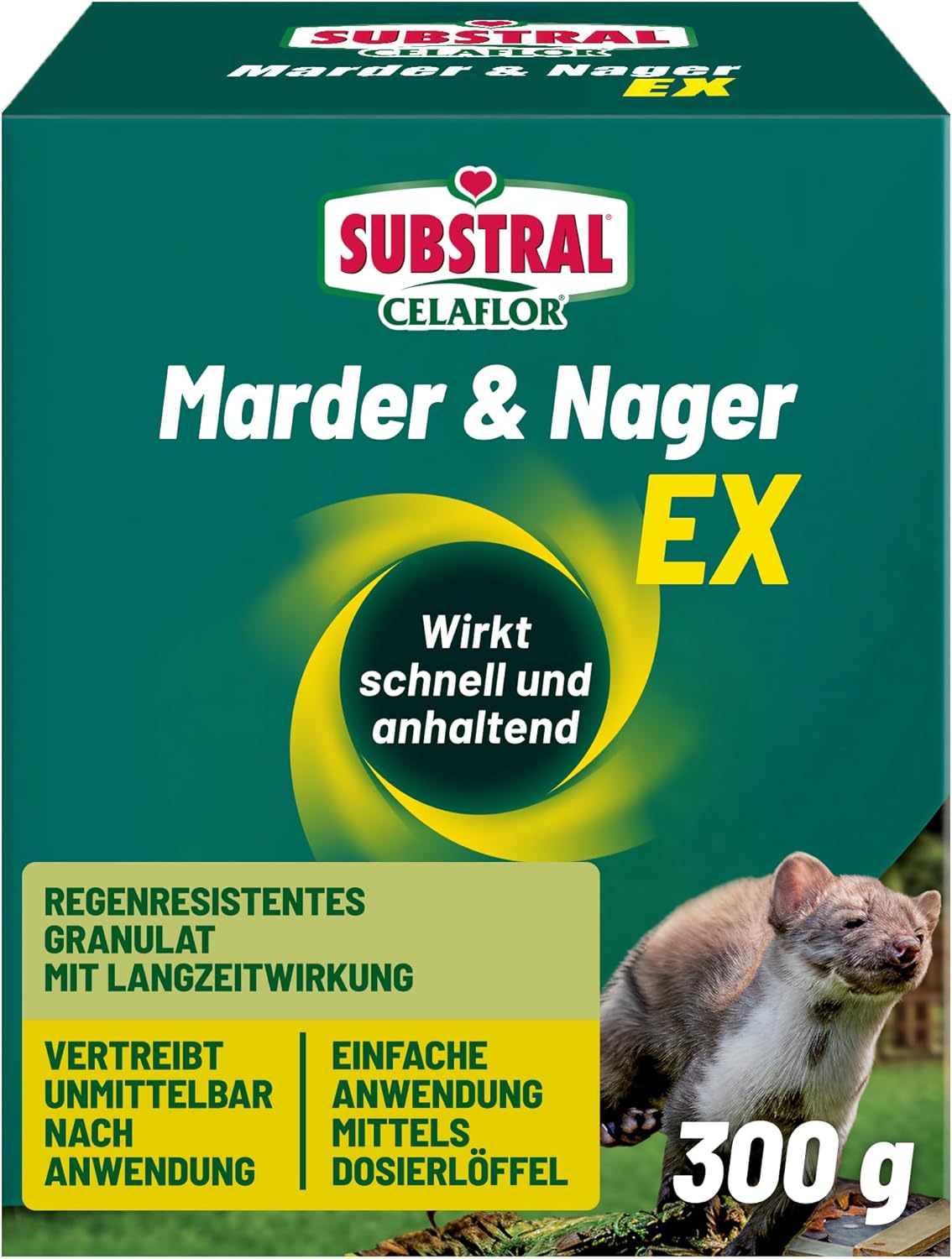 Substral Celaflor Marder und Nager Ex 300g gegen Marder und Nagetiere