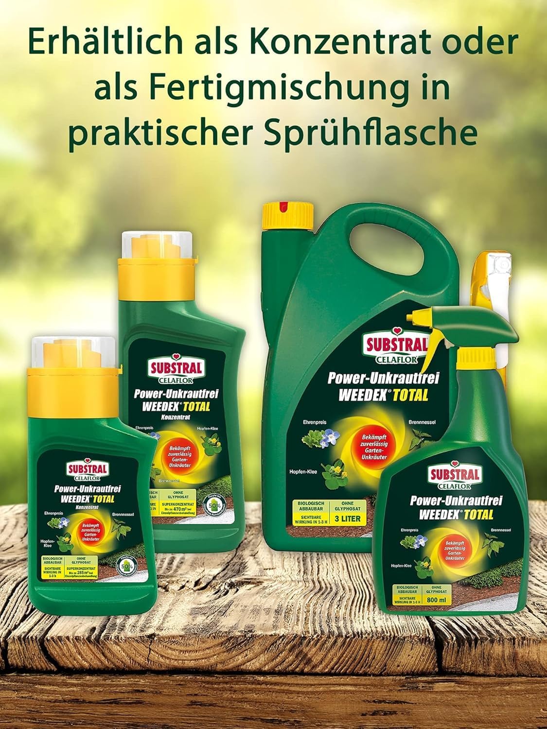 Substral Celaflor Power Unkrautfrei Weedex Total 3 Liter Sprühkanister gegen Unkräuter Gräser und Moos — Ansicht 5