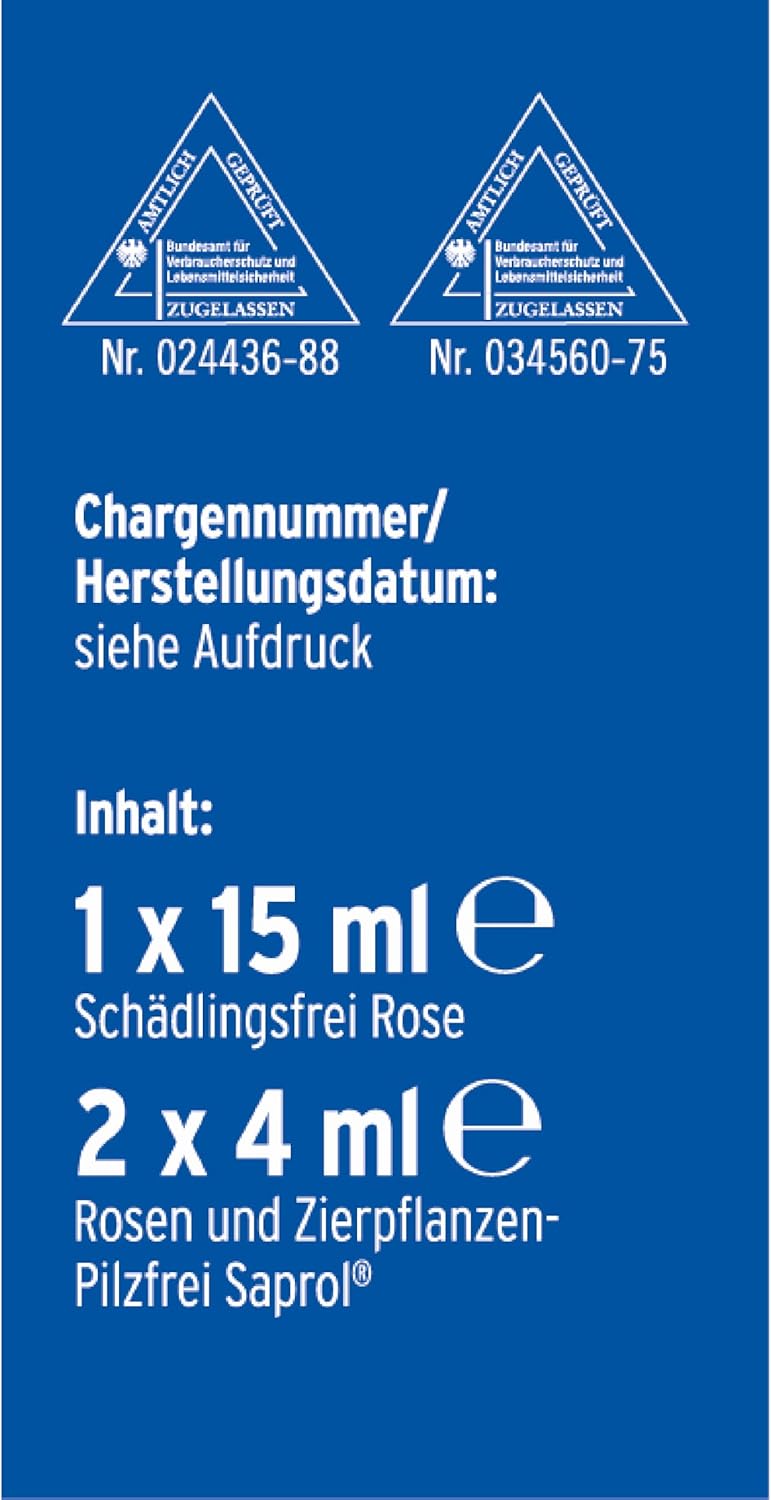Substral Combi - Rose 15ml + 2 x 4ml Pflanzenschutzmittel Set: Insektizid und Fungizid für Rosen und Zierpflanzen einzeln oder kombiniert anwendbar — Ansicht 5