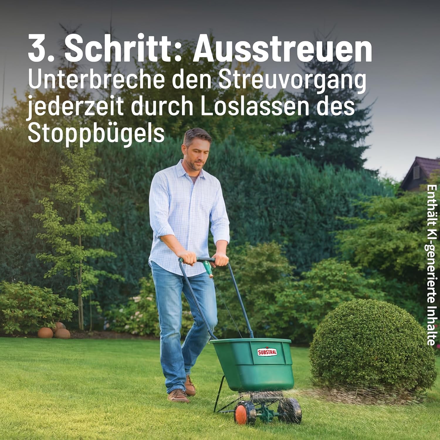 Substral EasyGreen Schleuderstreuer 12L Streuwagen mit 2 m Streubreite — Ansicht 5