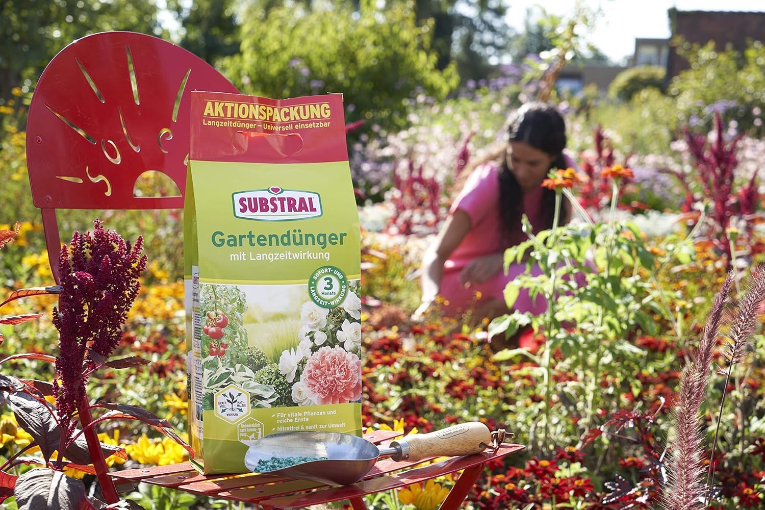 Substral Gartendünger mit Langzeitwirkung 2,5kg für Obst Gemüse Blumen Sträucher Koniferen und Hecken — Ansicht 4