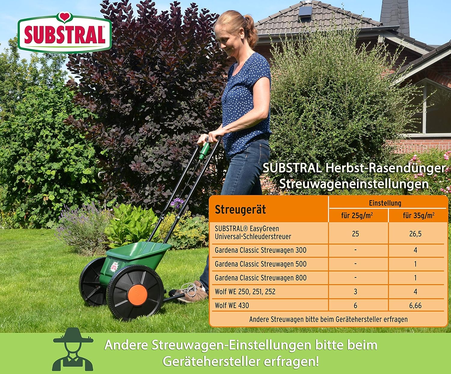 Substral Herbst Rasendünger kaliumreicher Spezial - Rasendünger mit lang anhaltender Wirkung für 500 m2 12,5kg Sack — Ansicht 6