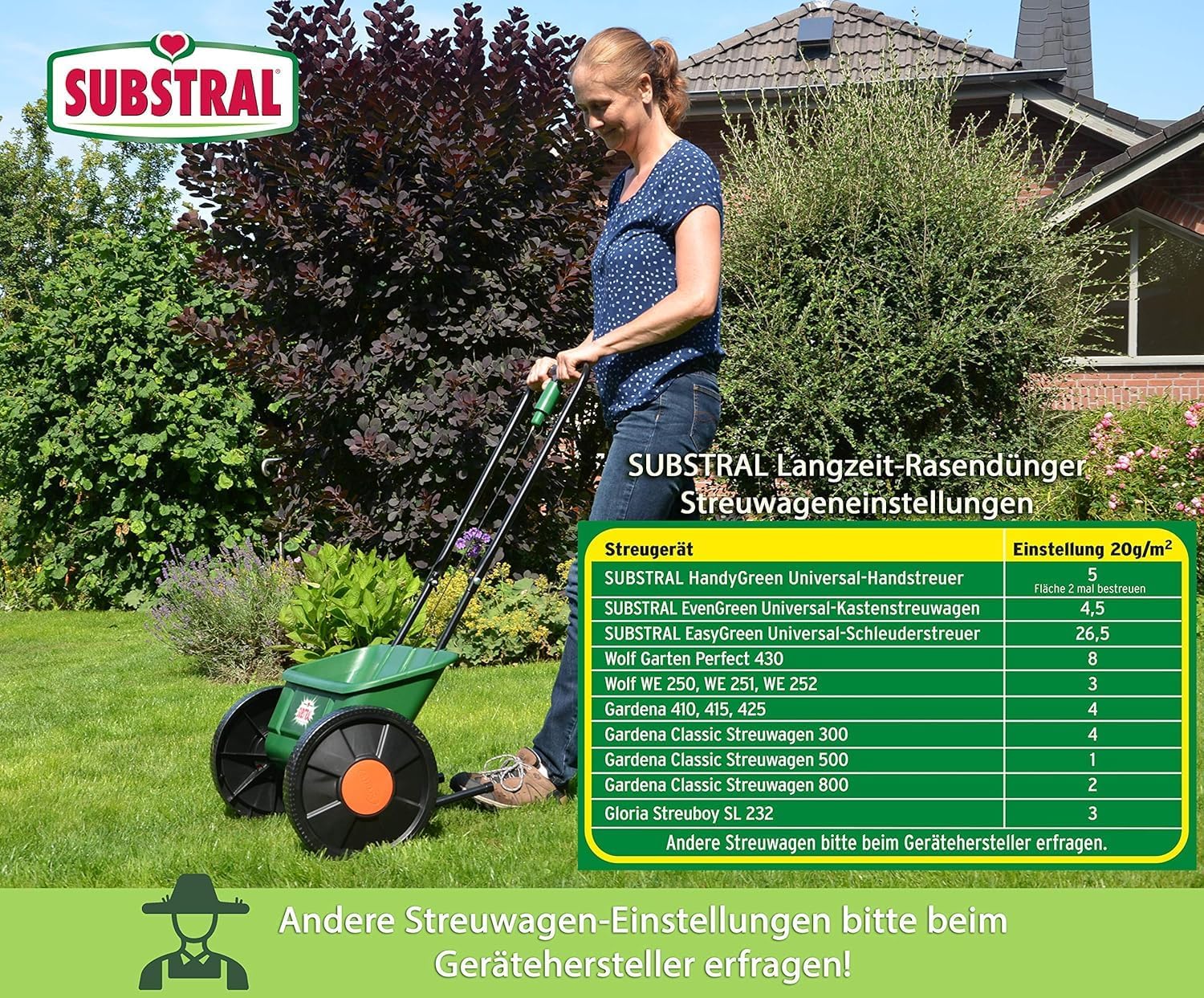 Substral Langzeit Rasendünger mit Langzeitwirkung 100 Tage Langzeitdüngung staubfreies Granulat 100 m2 2kg — Ansicht 4