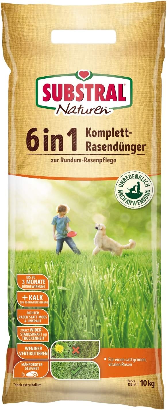 Substral Naturen 6in1 Komplett Rasendünger + Naturen Bio Bodenaktivkur Natürlicher Bodenaktivator — Ansicht 2