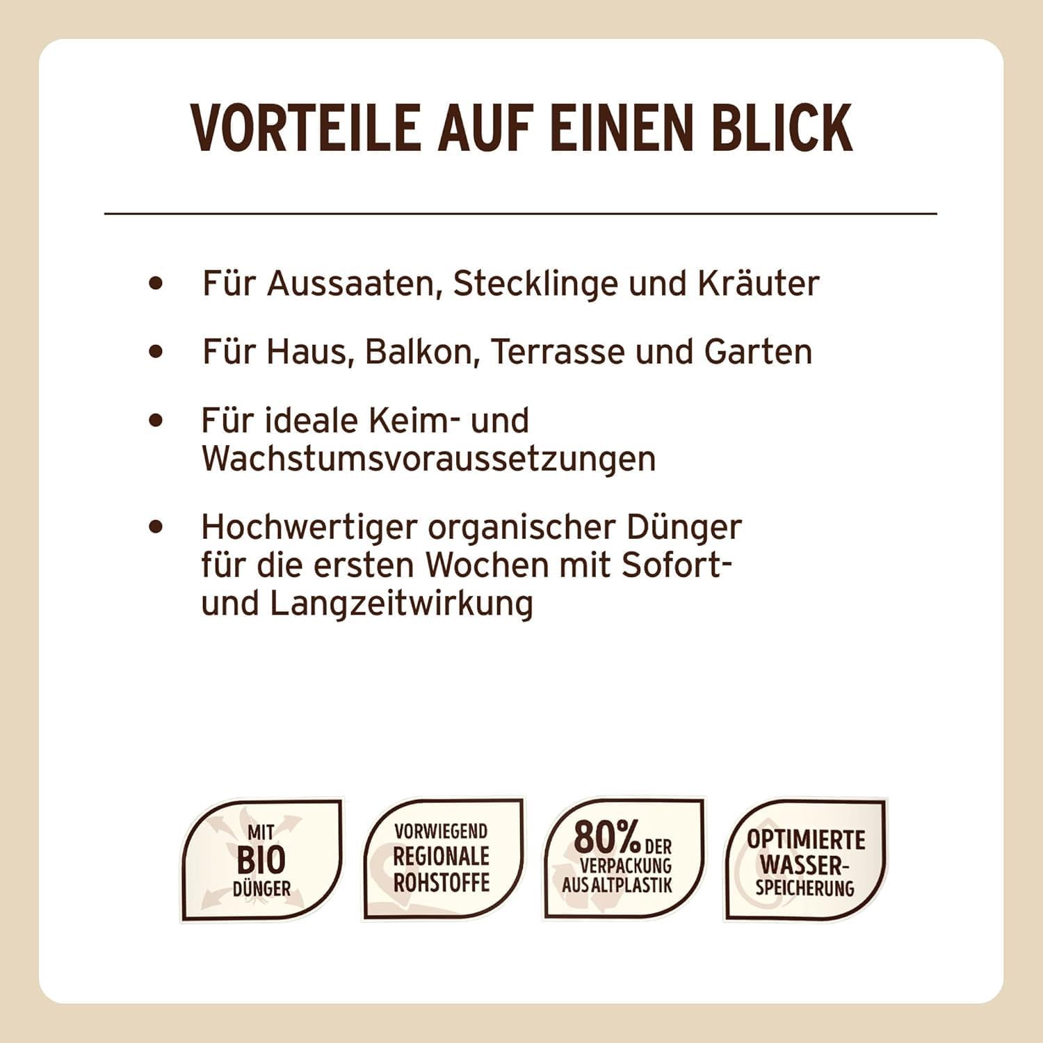 Substral Naturen Anzucht & Kräuter Erde Bio & torffrei 20L für Aussaaten Stecklinge und Kräuter vorgedüngt — Ansicht 4