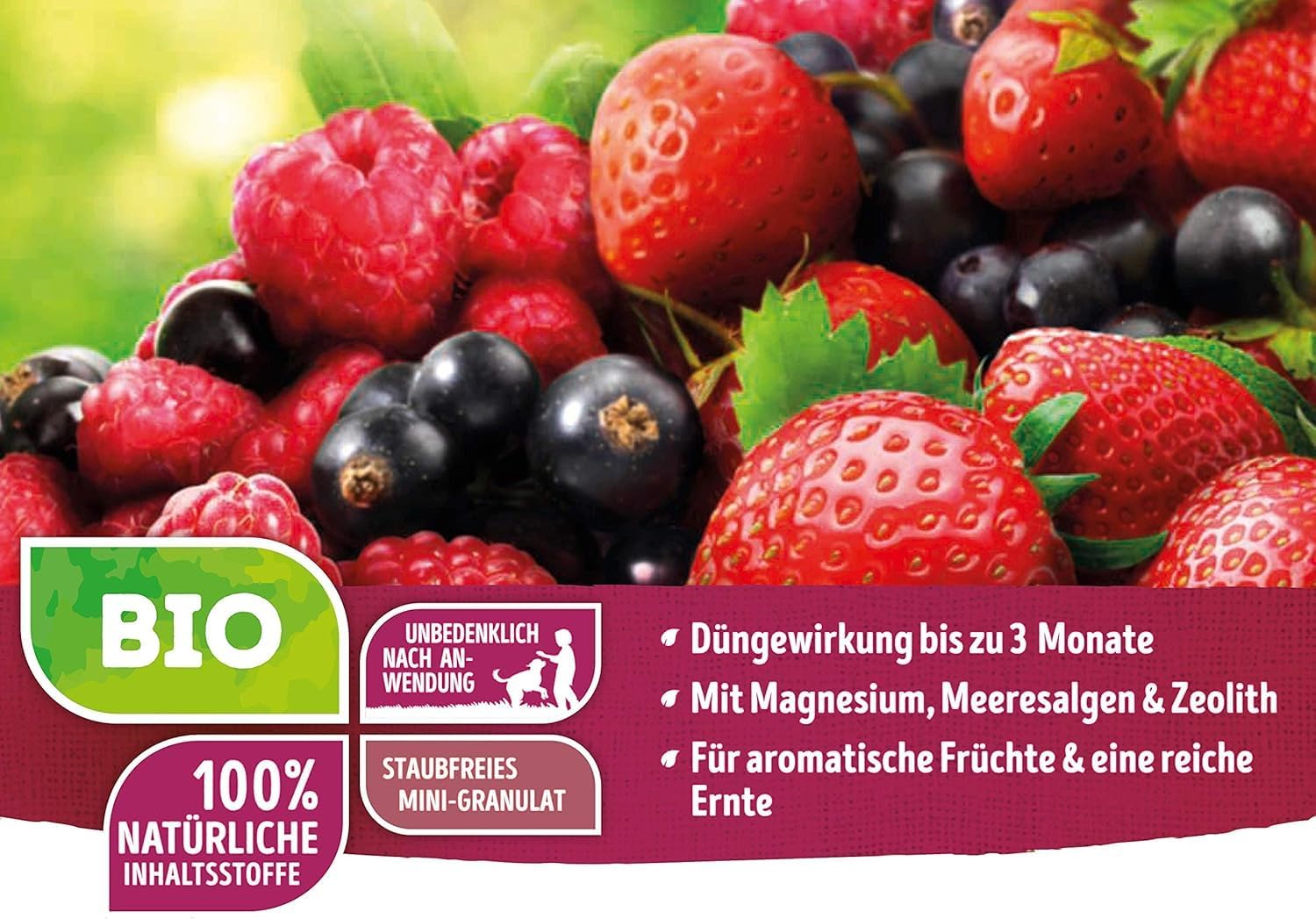 Substral Naturen Bio Beerendünger für Beerenobst Kern und Steinobst 3 Monate Langzeitdünger 1,7kg — Ansicht 6