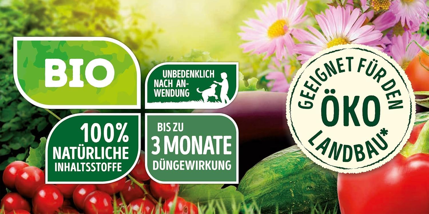 Substral Naturen BIO Garten natürlicher Universal - Dünger für Obst Gemüse und Zierpflanzen düngt 3 Monate 1,7kg — Ansicht 5