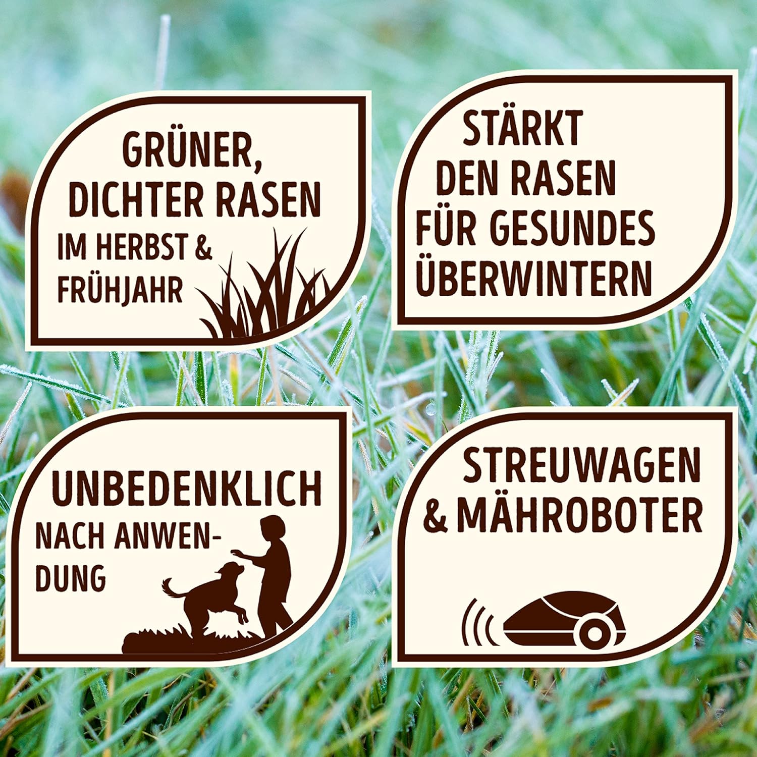 SUBSTRAL Naturen BIO Herbstrasendünger, Nährstoffreich, 10 kg - für bis zu 270 m2, geeignet für alle Rasenarten — Ansicht 4