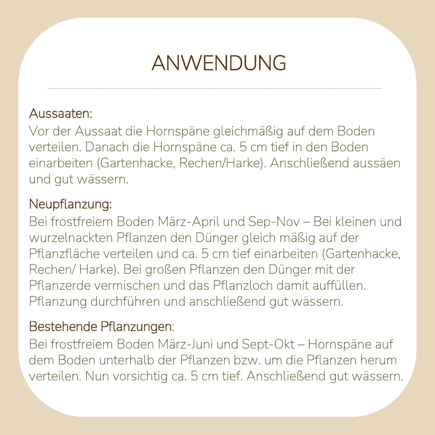 Substral Naturen Bio Hornspäne 5kg Organischer Dünger für Gärten und Balkone Nährstoffreich & Chloridarm — Ansicht 5