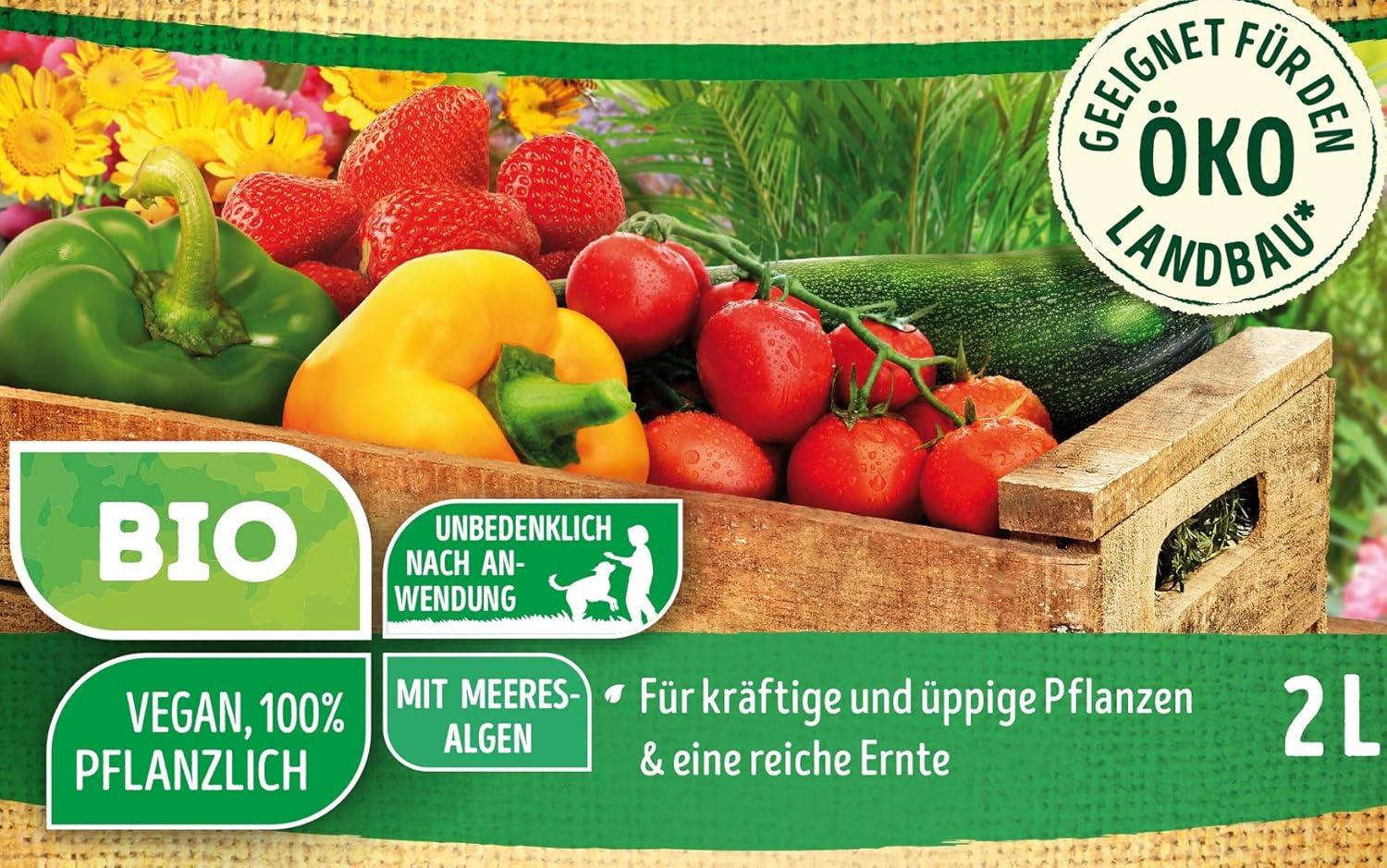 Substral Naturen Bio Pflanzen-Nahrung, pflanzlicher, veganer Flüssigdünger für Zierpflanzen, Obst & Gemüse, 2 L (Packung mit 2) — Ansicht 4