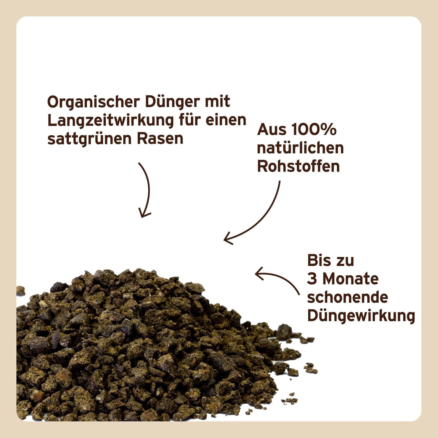 Substral Naturen Bio Rasendünger 20kg organischer Volldünger 3 Monate Langzeitwirkung alle Rasenarten bis 500 m2 — Ansicht 2