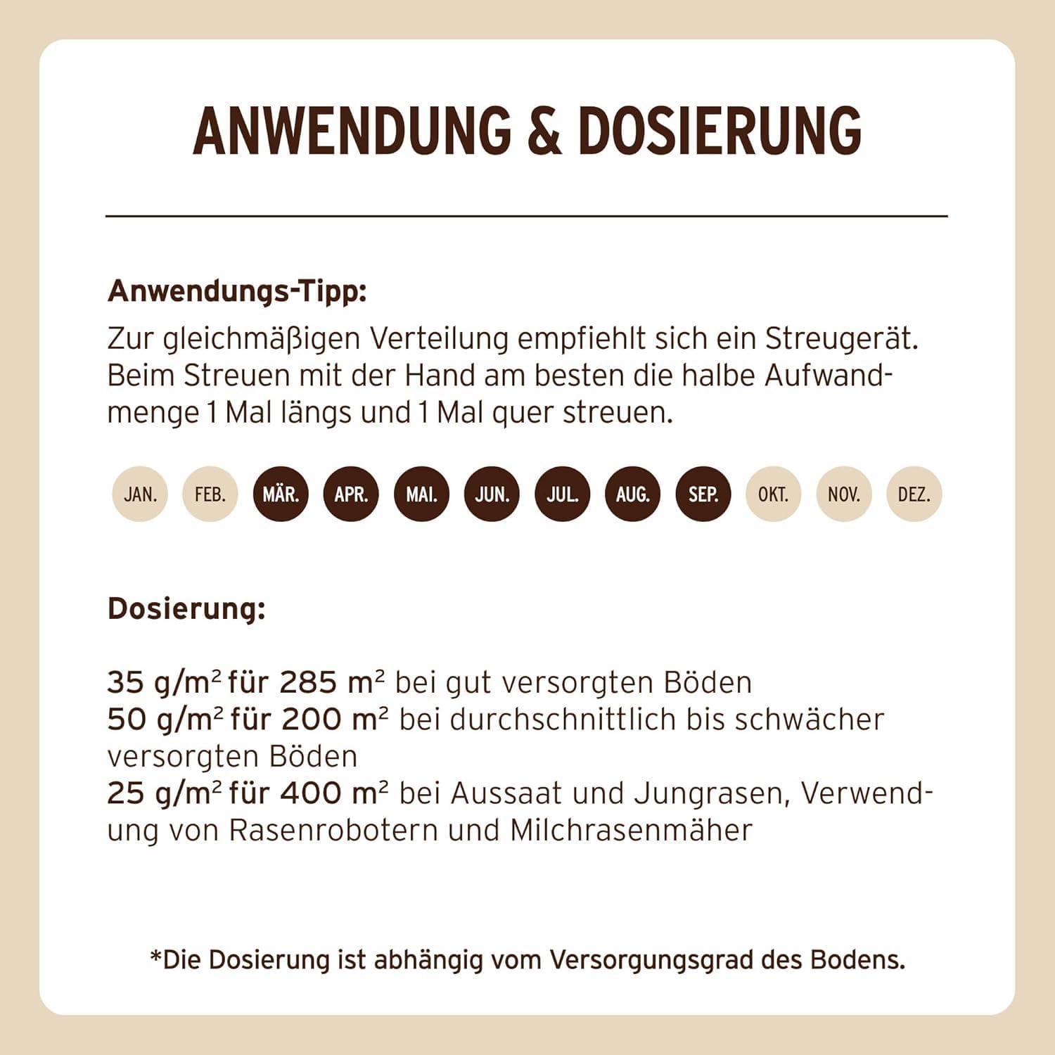 Substral Naturen Bio Rasendünger 20kg organischer Volldünger 3 Monate Langzeitwirkung alle Rasenarten bis 500 m2 — Ansicht 5