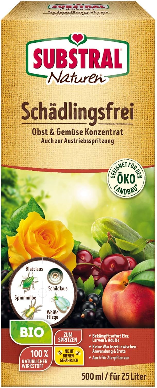 Substral Naturen Bio Schädlingsfrei Obst - u Gemüse Konzentrat geg. Blattlaus Spinnmilbe weiße Fliege etc 500ml — Ansicht 2