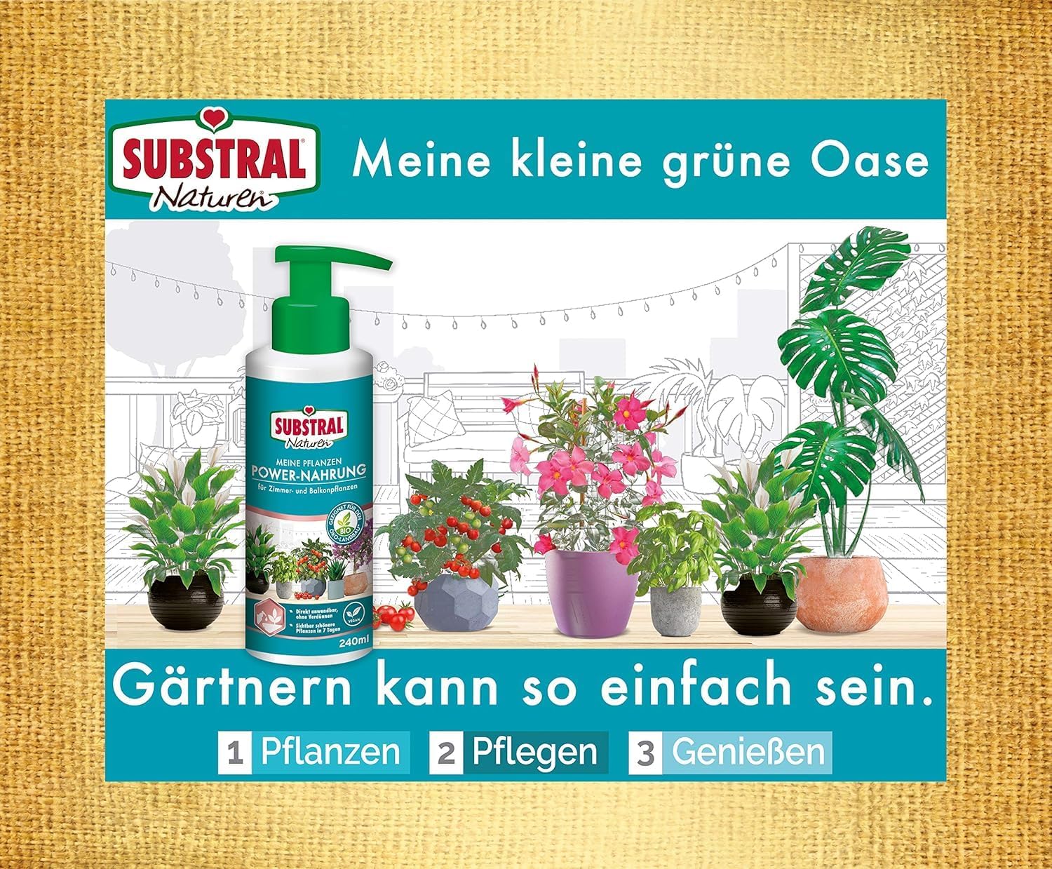 Substral Naturen Meine Pflanzen Power Nahrung 240ml veganer Bio Universal Flüssigdünger pumpen gießen fertig — Ansicht 4