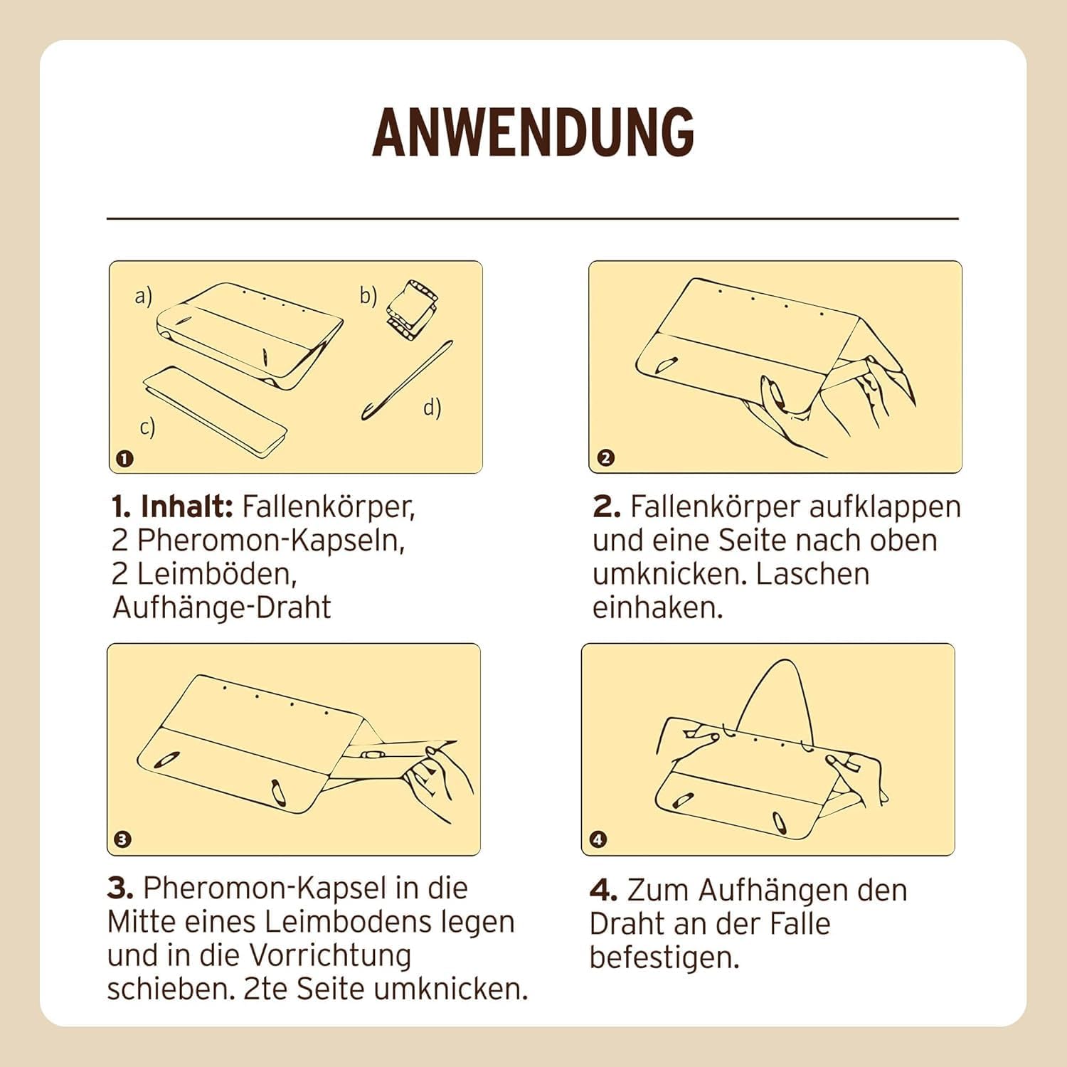 Substral Naturen Obstmaden - Falle gegen Apfelwickler an Äpfeln Birnen und Walnüssen (Obstmade) 1 Set — Ansicht 6