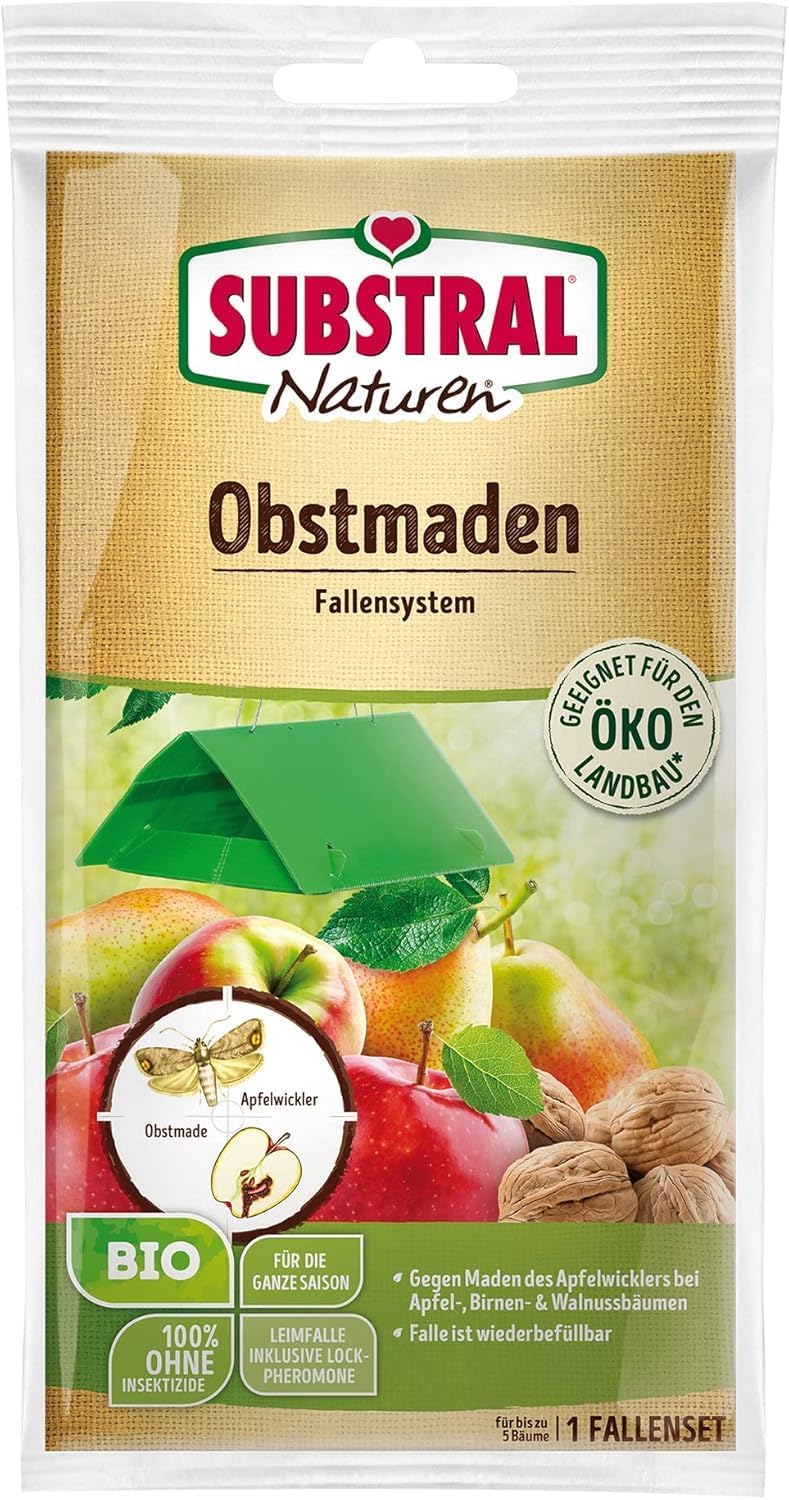Substral Naturen Obstmaden - Falle gegen Apfelwickler an Äpfeln Birnen und Walnüssen (Obstmade) 1 Set