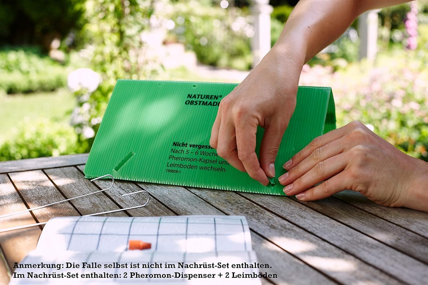 Substral Naturen Pflaumenmaden - Falle zum Abfangen der Pflaumenwicklermännchen Klebefalle mit Lockstoff 1 Set — Ansicht 2