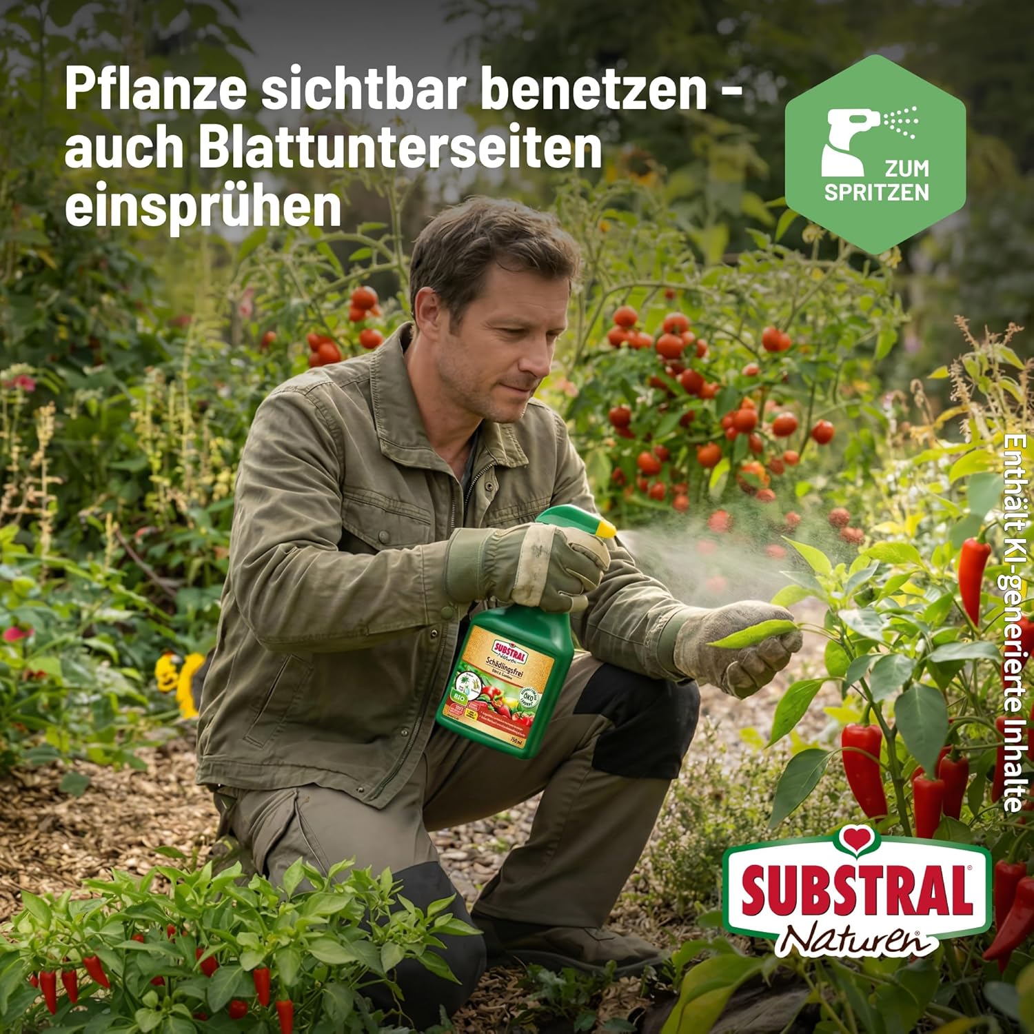 Substral Naturen Schädlingsfrei Obst & Gemüse 750ml Sprühmittel Rapsöl — Ansicht 3