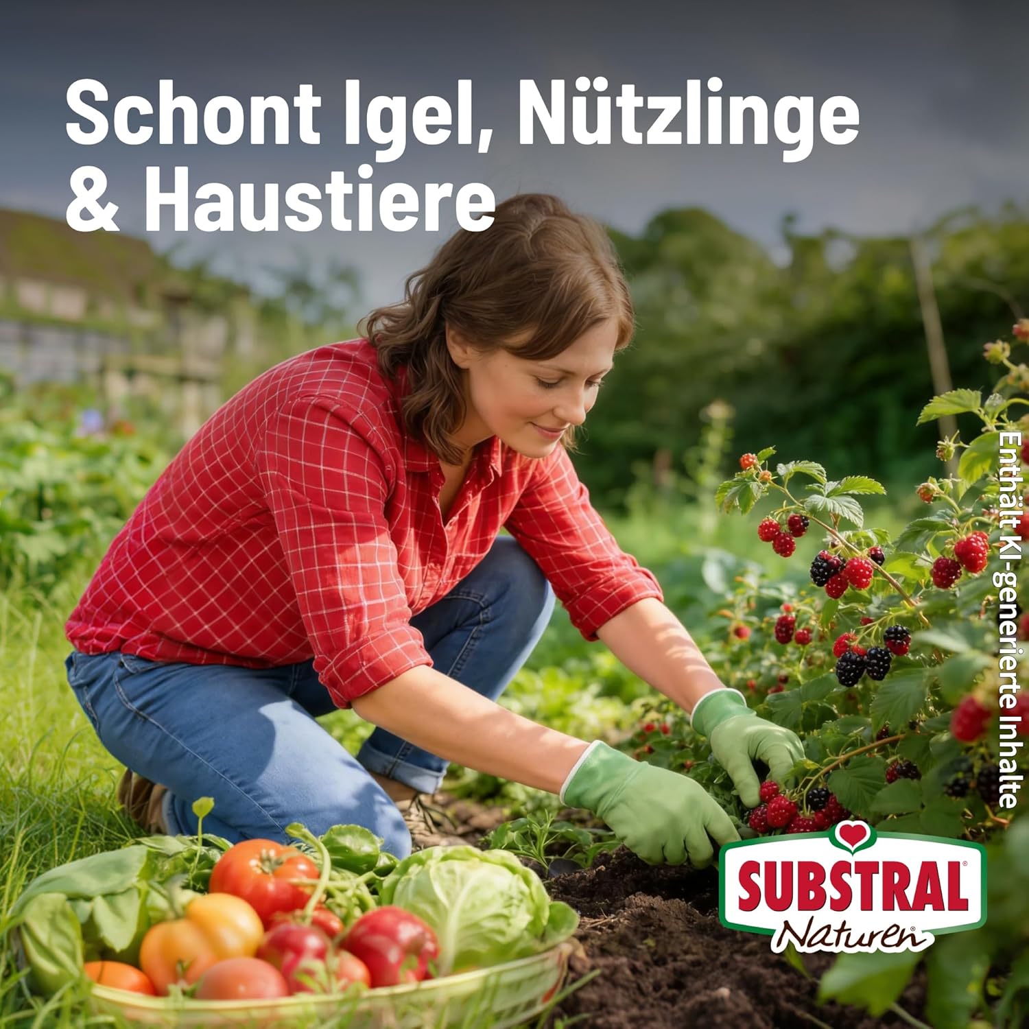 Substral Naturen Schneckenkorn Limex Fe 1,0kg für 333qm Schneckenbekämpfung Für Gemüse und Zierpflanzen Mit Eisen - III - Phosphat Regenfestes Streugranulat Für Haus Und Kleingarten — Ansicht 5