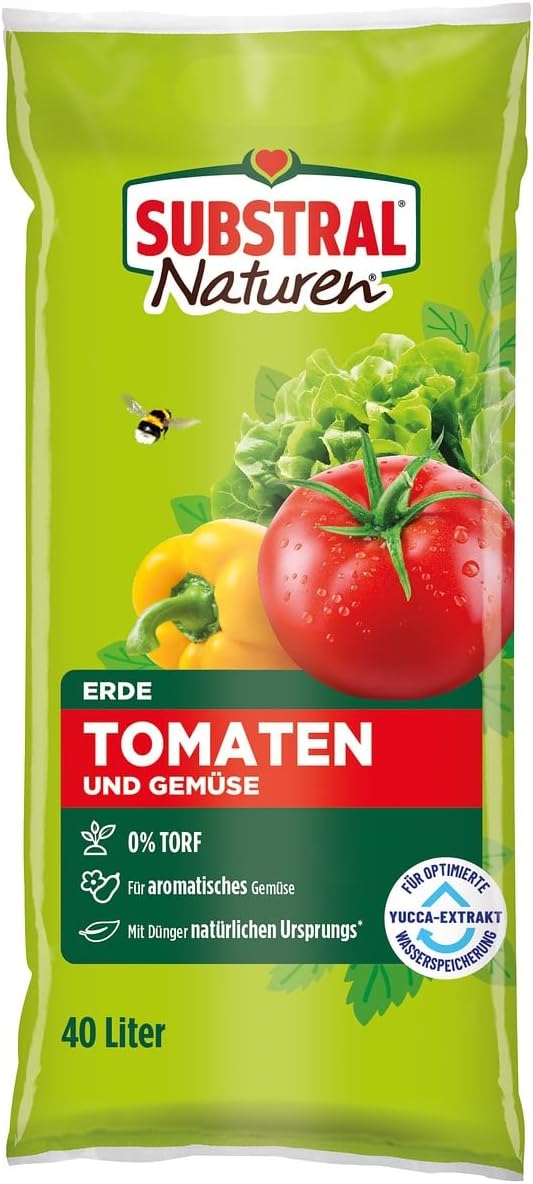Substral Naturen Tomaten & Gemüse Erde 40L torffrei mit Dünger