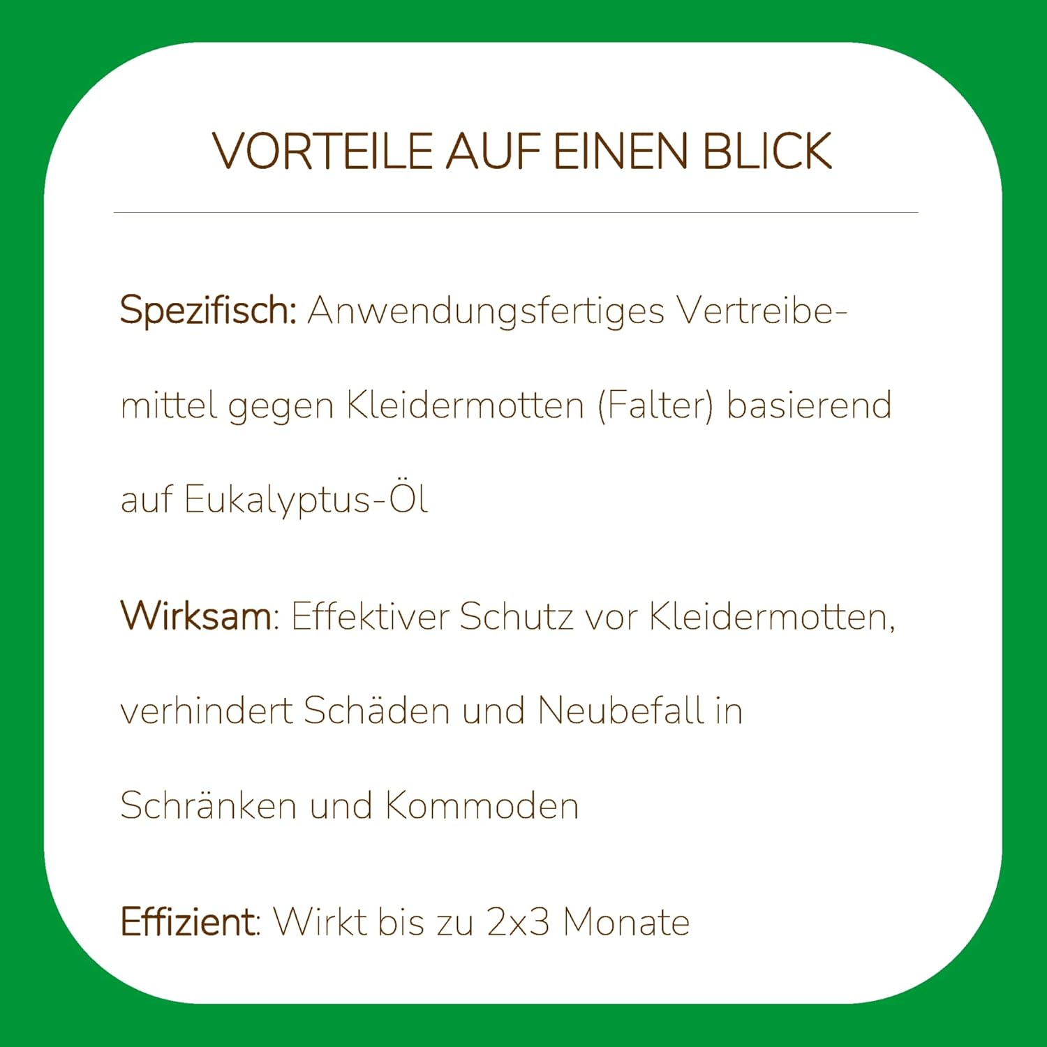 Substral Nexa Lotte Textilschutzkissen gegen Kleidermotten 2 Stück Langzeitwirkung mit Eukalyptus - Öl ideal für Schränke und Kommoden — Ansicht 4