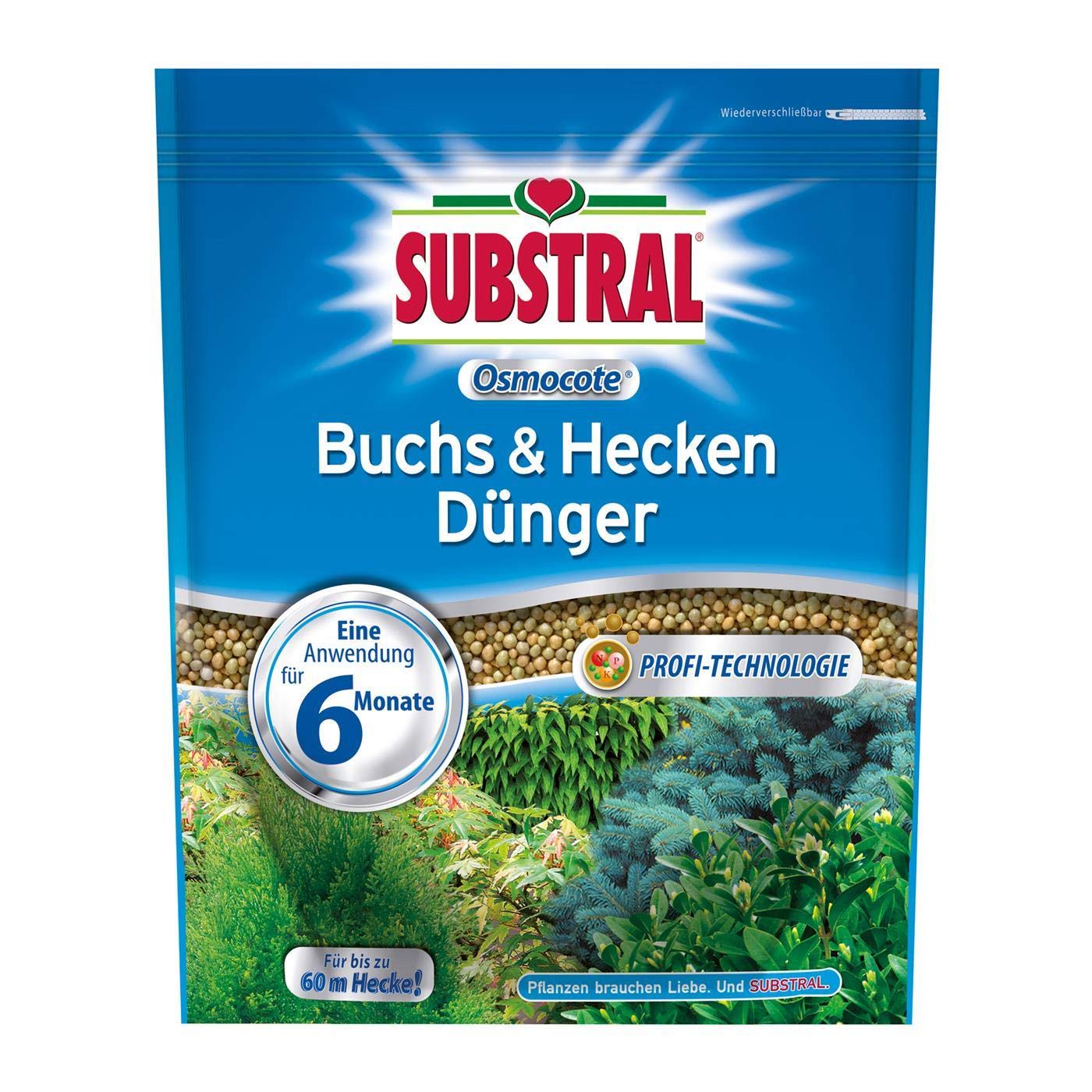 SUBSTRAL Osmocote Buchs & Hecken Dünger 4,5 kg - für Thujen und andere Nadelgehölze - Wirkungszeit: 6 Monate
