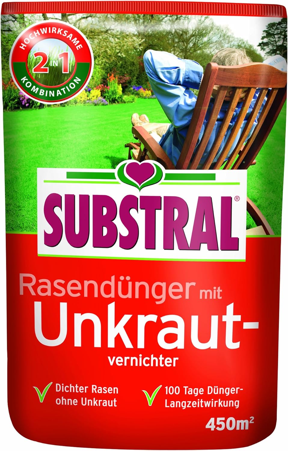 Substral Rasendünger mit Unkrautvernichter f. 450 m2 - 9 kg