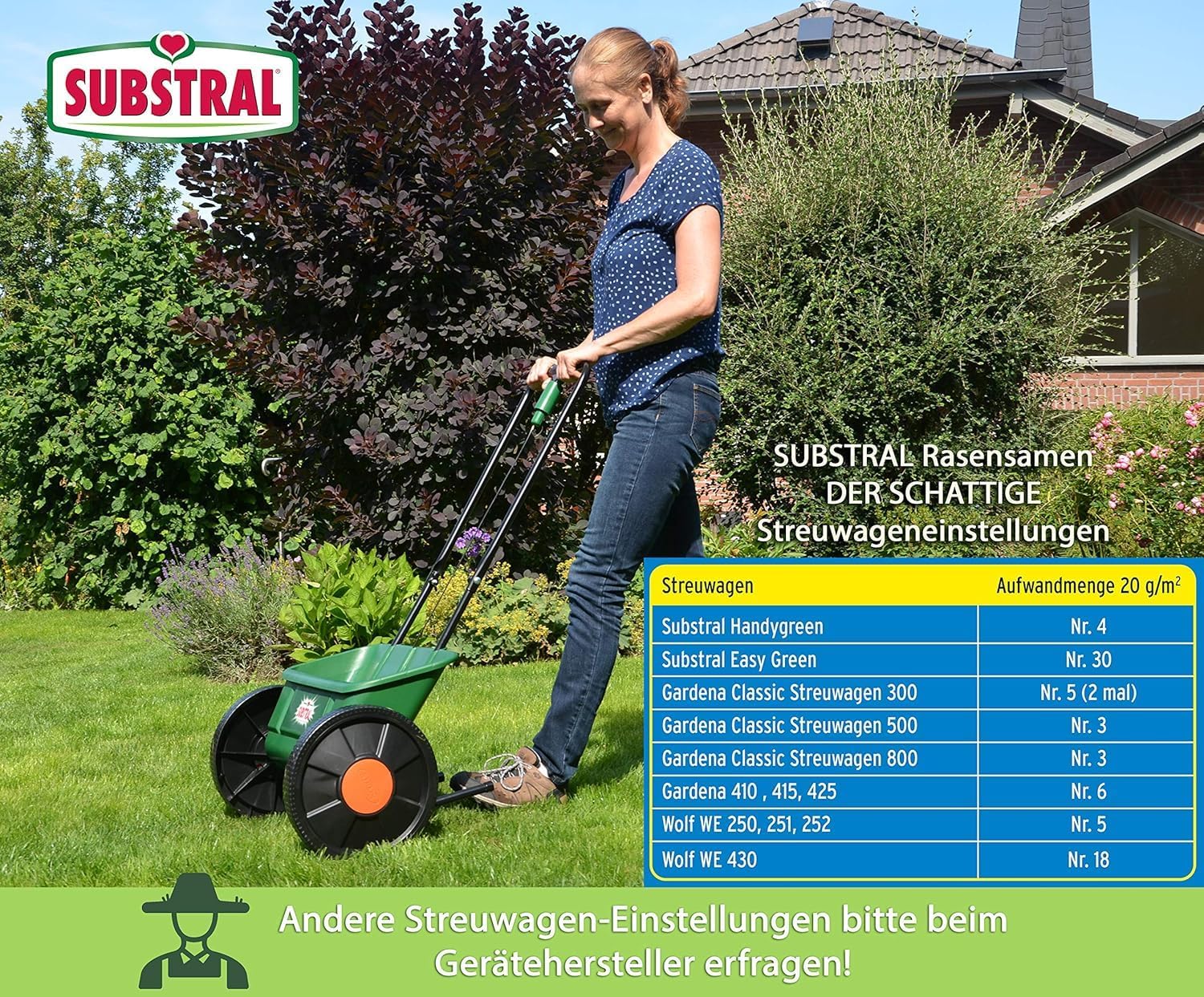 Substral Rasensamen Der Schattige Schattenrasen Premium Rasensamen für schattige Stellen 2kg für 100 m2 — Ansicht 6
