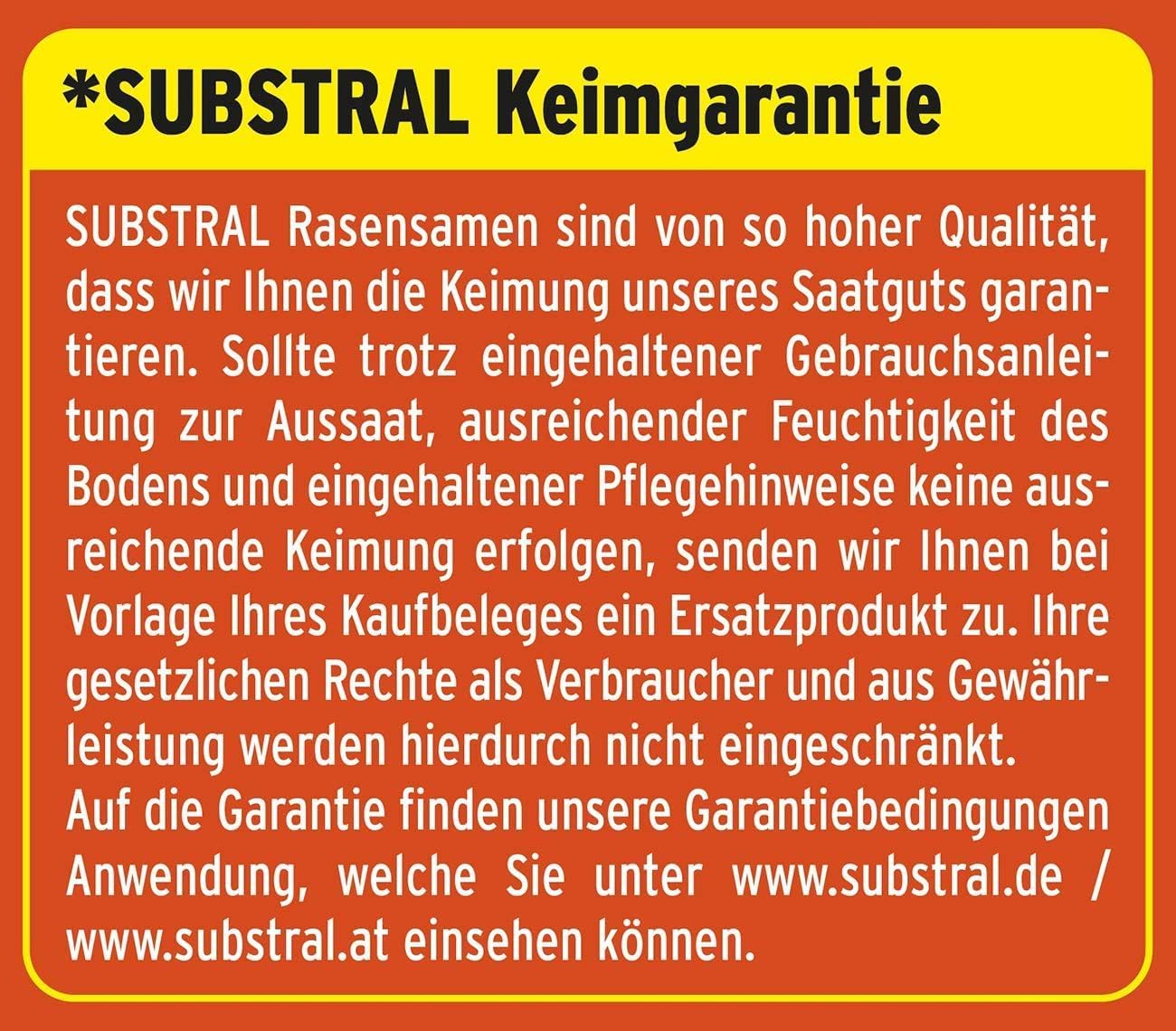 Substral Rasensamen Die Nachsaat, Rasensaat, Schnell keimende strapazierfähige Rasenreparatur-Mischung, 2 kg für 100 m2 — Ansicht 4