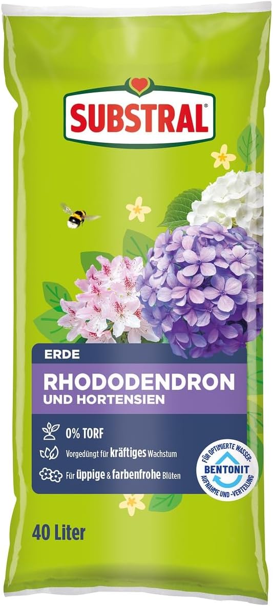 Substral Rhododendron und Hortensienerde 40L torffrei vorgedüngt sauer