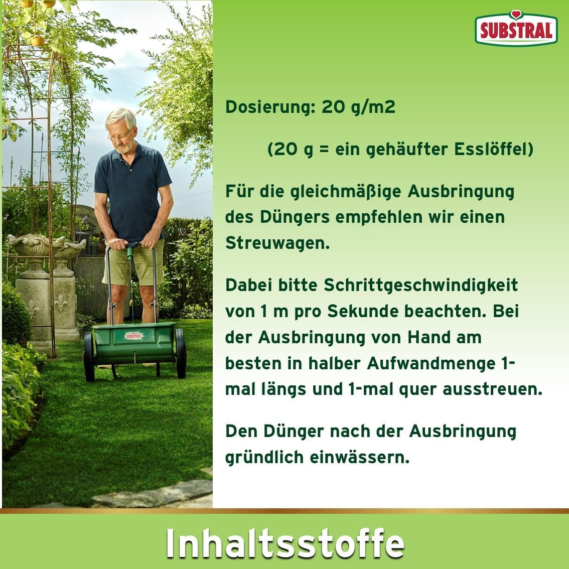 Substral Start Rasendünger 2kg für 100 qm für eine schnelle Wurzelbildung bei Rasenneuanlagen wie Aussaaten und Rollrasen — Ansicht 6