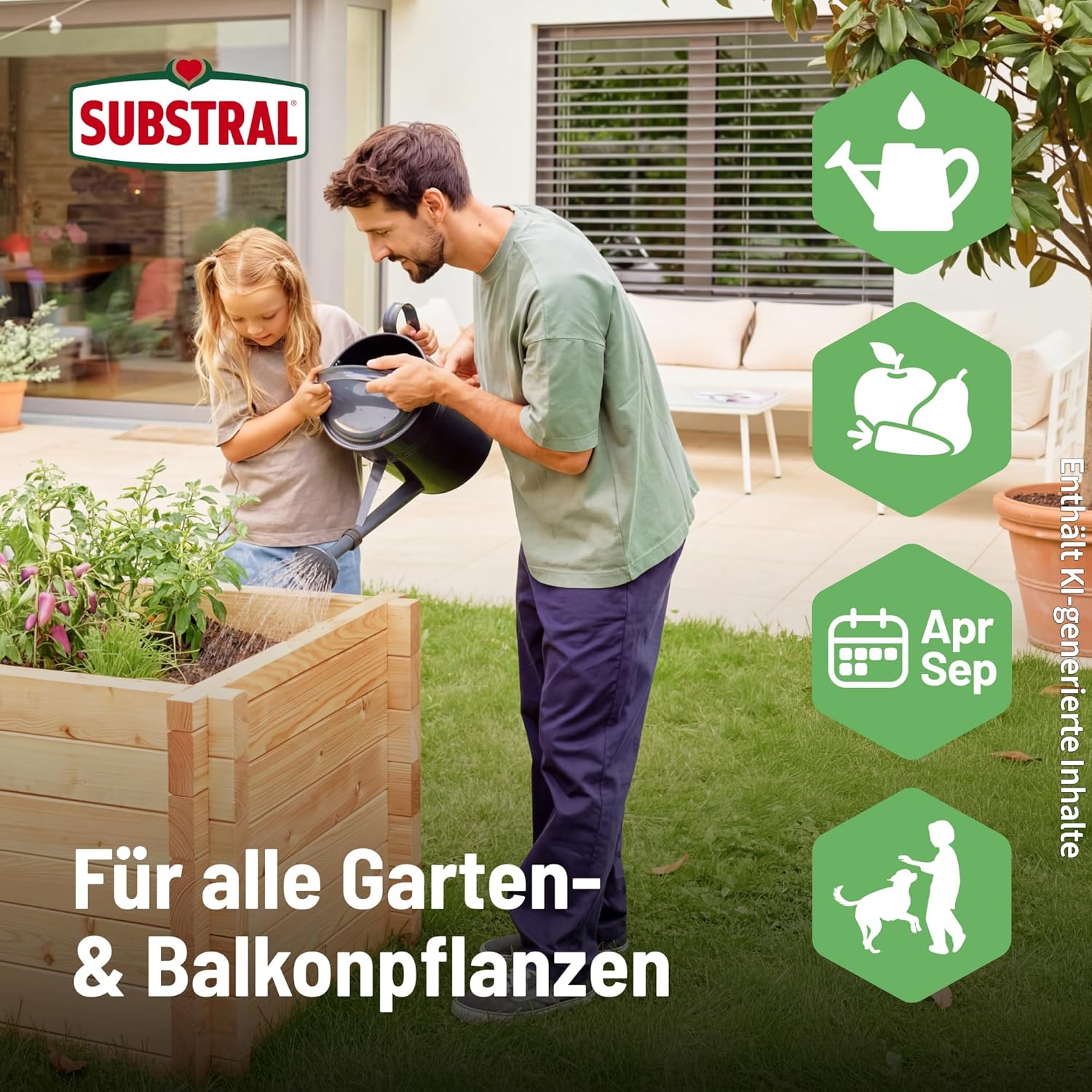 Substral Universal Flüssigdünger 4L für Gartenpflanzen, Gemüse und Rasen — Ansicht 3