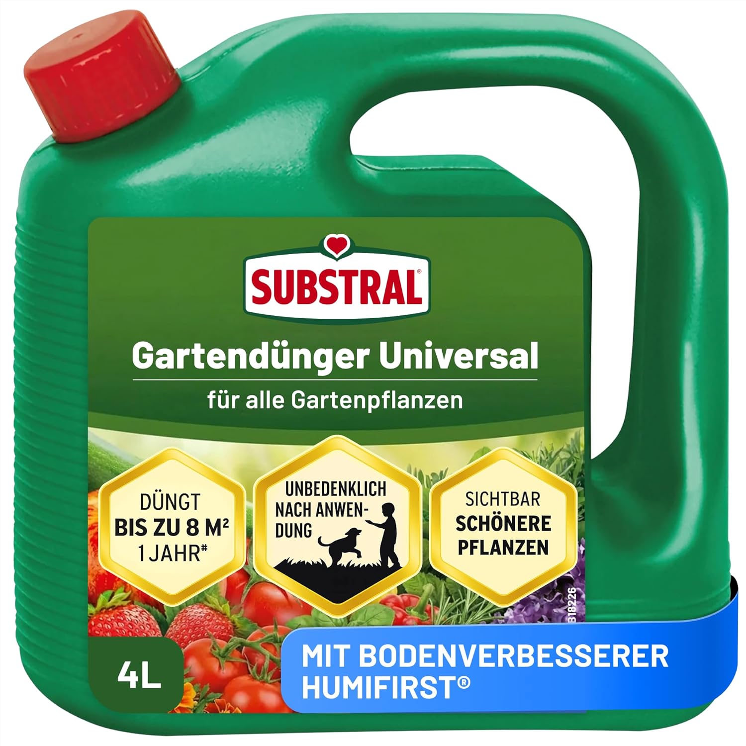 Substral Universal Flüssigdünger 4L für Gartenpflanzen, Gemüse und Rasen