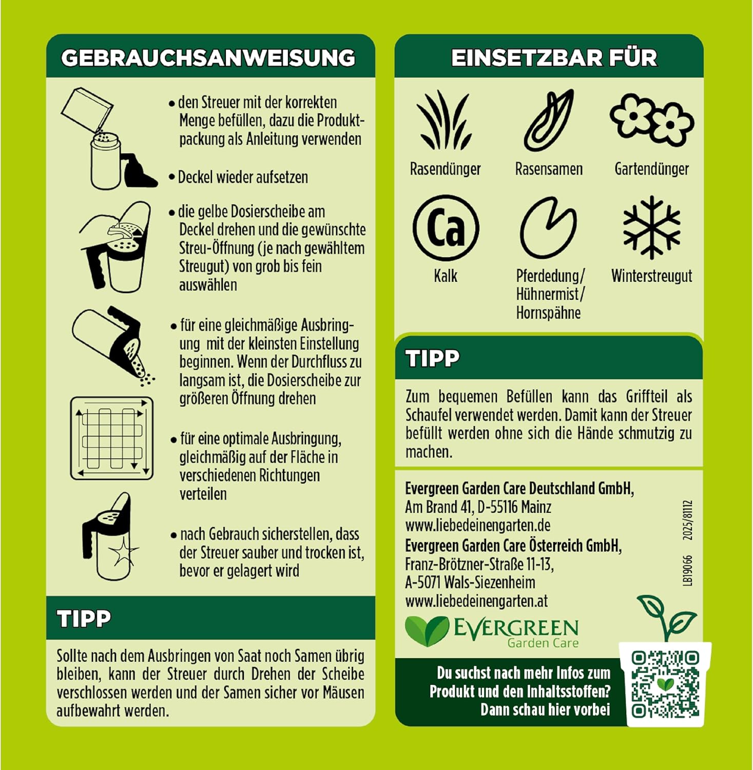 Substral Universal - Handstreuer 1 Stück Streugerät für Rasendünger Rasensamen und Winterstreugut gleichmäßige Ausbringung und einfache Dosierung — Ansicht 3