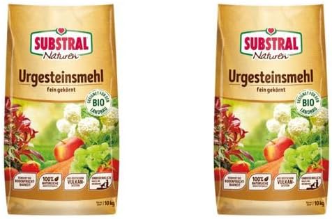 Substral Urgesteinmehl 20 kg - 100% natürliches Andesit-Vulkangesteinsmehl aus Deutschland
