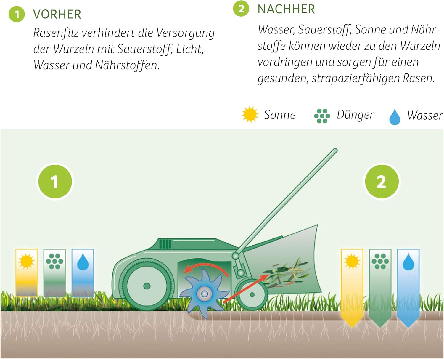 Substral Vertikutiermix für 266 m2 8kg Rasenreparatur - Mischung aus Rasensamen Rasendünger und Bodenaktivator — Ansicht 5